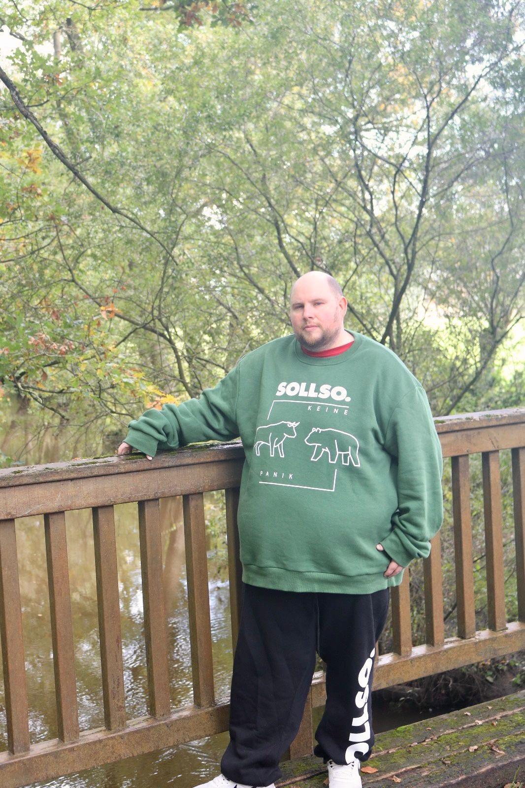 SOLLSO. Sweatshirt „Bull - Bear“, Farbe Jungle Green, Größe 8XL
