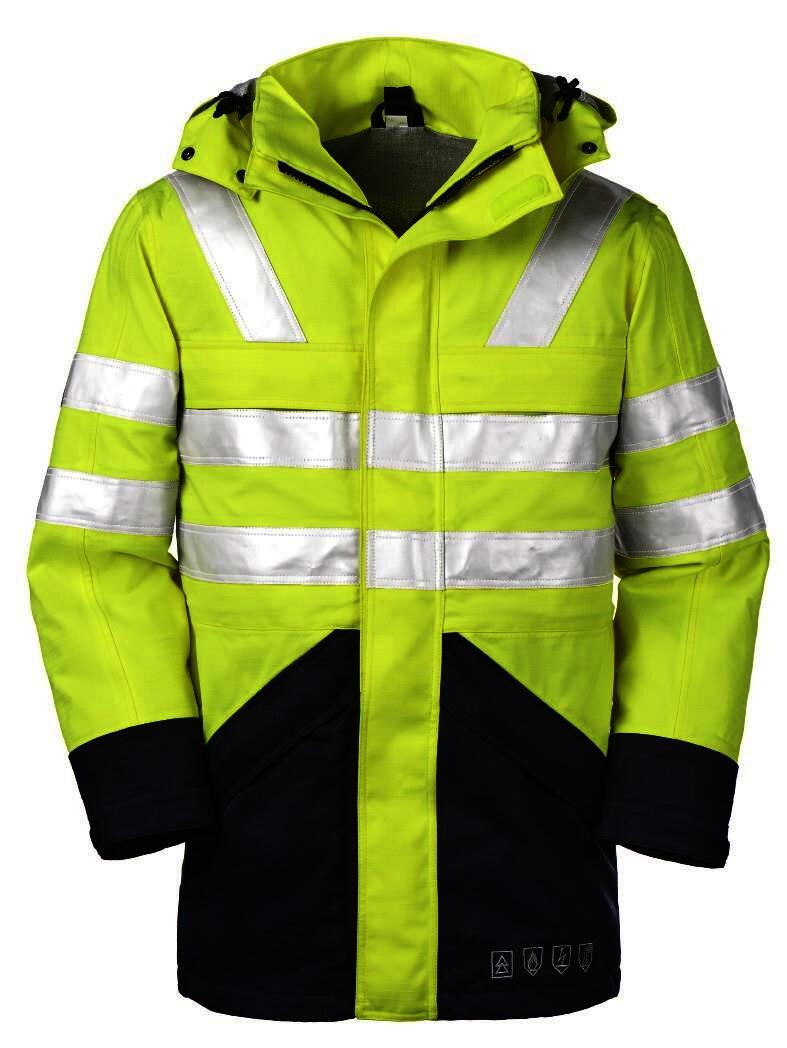 Multinorm Warnschutz-Jacke "Edmonton" leuchtgelb/navy Größe S