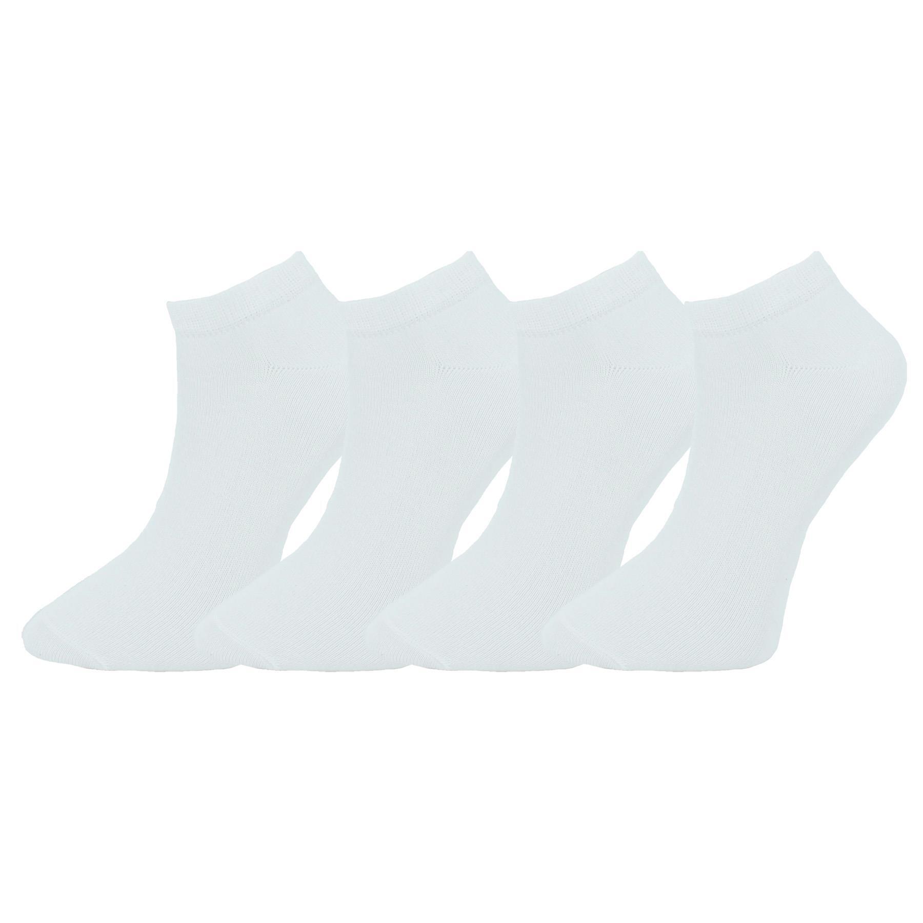 Damen Sneaker-Socken 7002, weiß, 3 x 4er-Pack, Gr.39/42