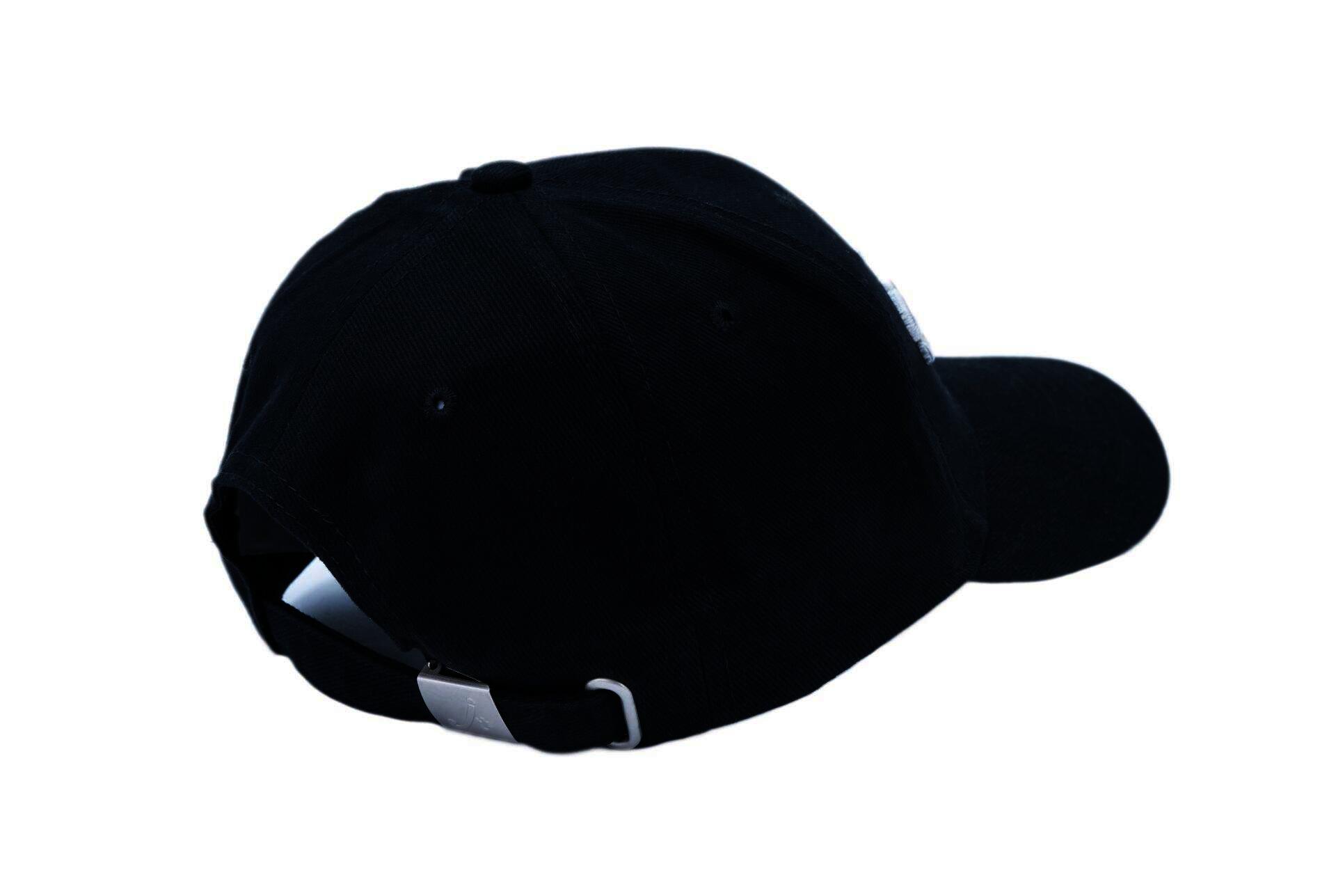 6 Panel Strong Front Raver Cap, „Menschen Herz 4 Tiere e.V.“, Schwarz