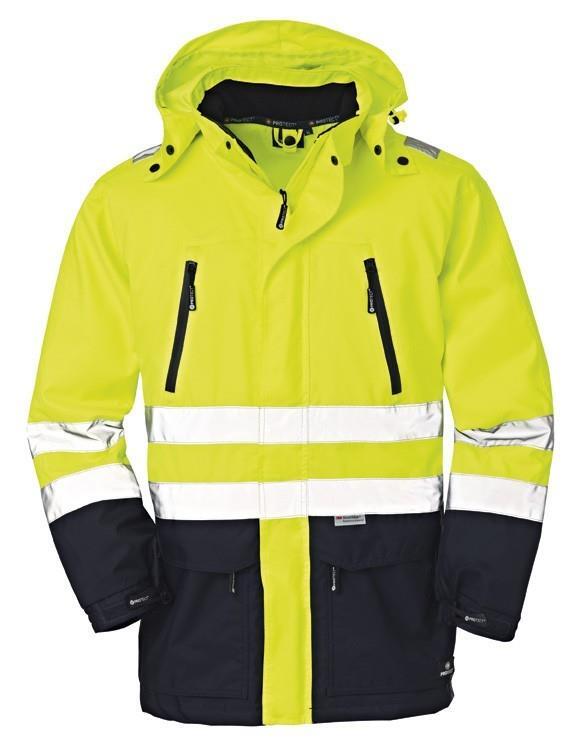 Warnschutz Pilotenjacke WHISTLER Arbeitsjacke TEXXOR leuchtgelb Größe 4XL 