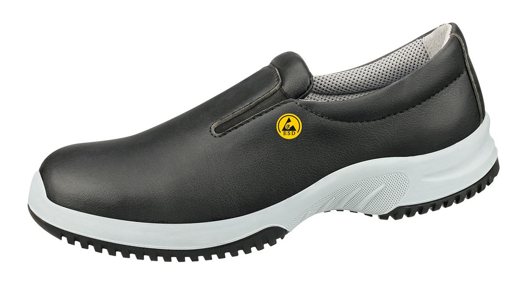 Abeba Spezialschuh Slipper uni6, Farbe schwarz , Gr.37