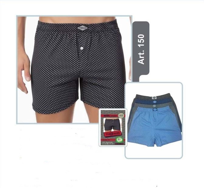 Herren Boxershort farbig 4er Pack, Größe 9