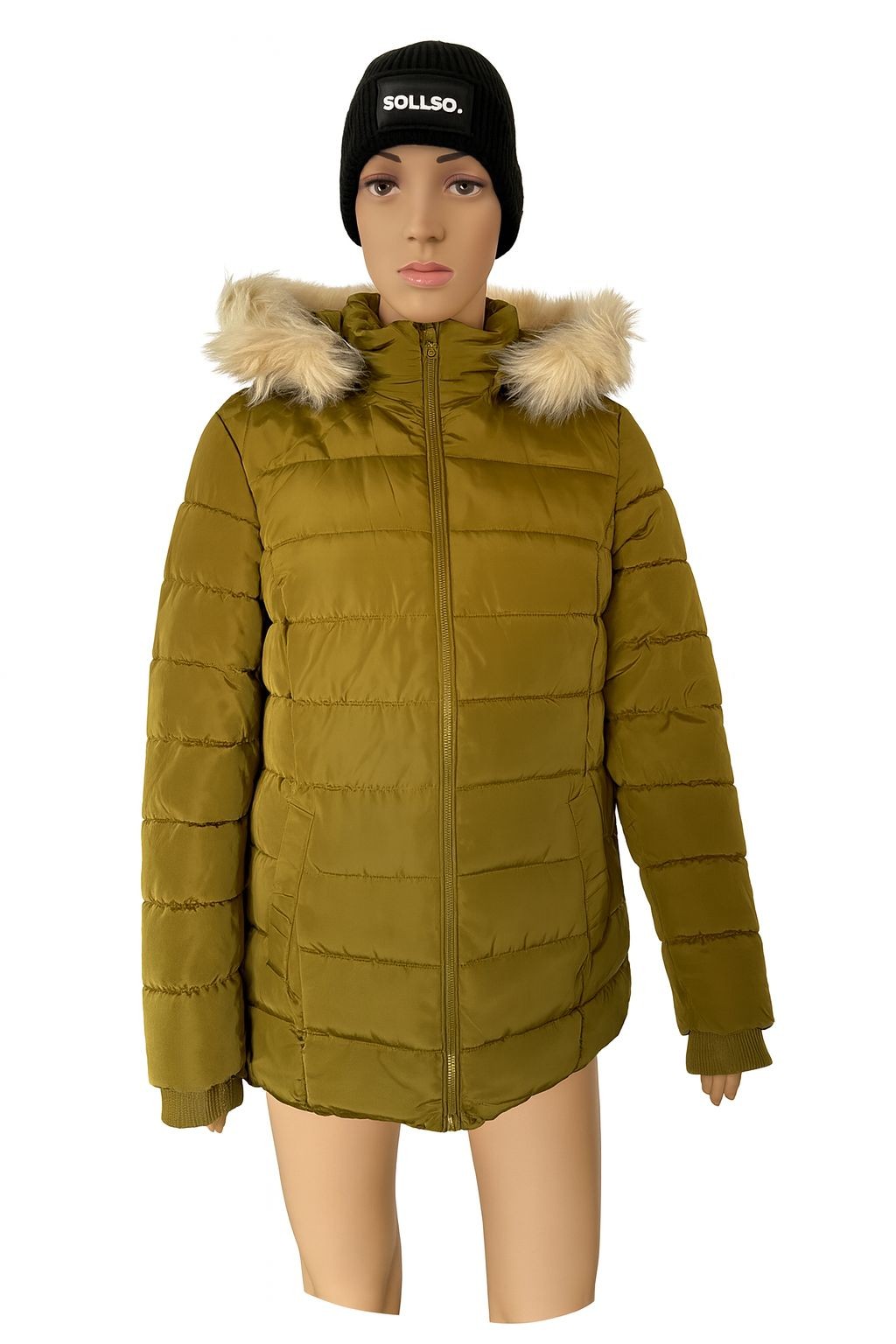 ALPENBLITZ Damen-Winterjacke, gesteppt, Grün, Gr.36