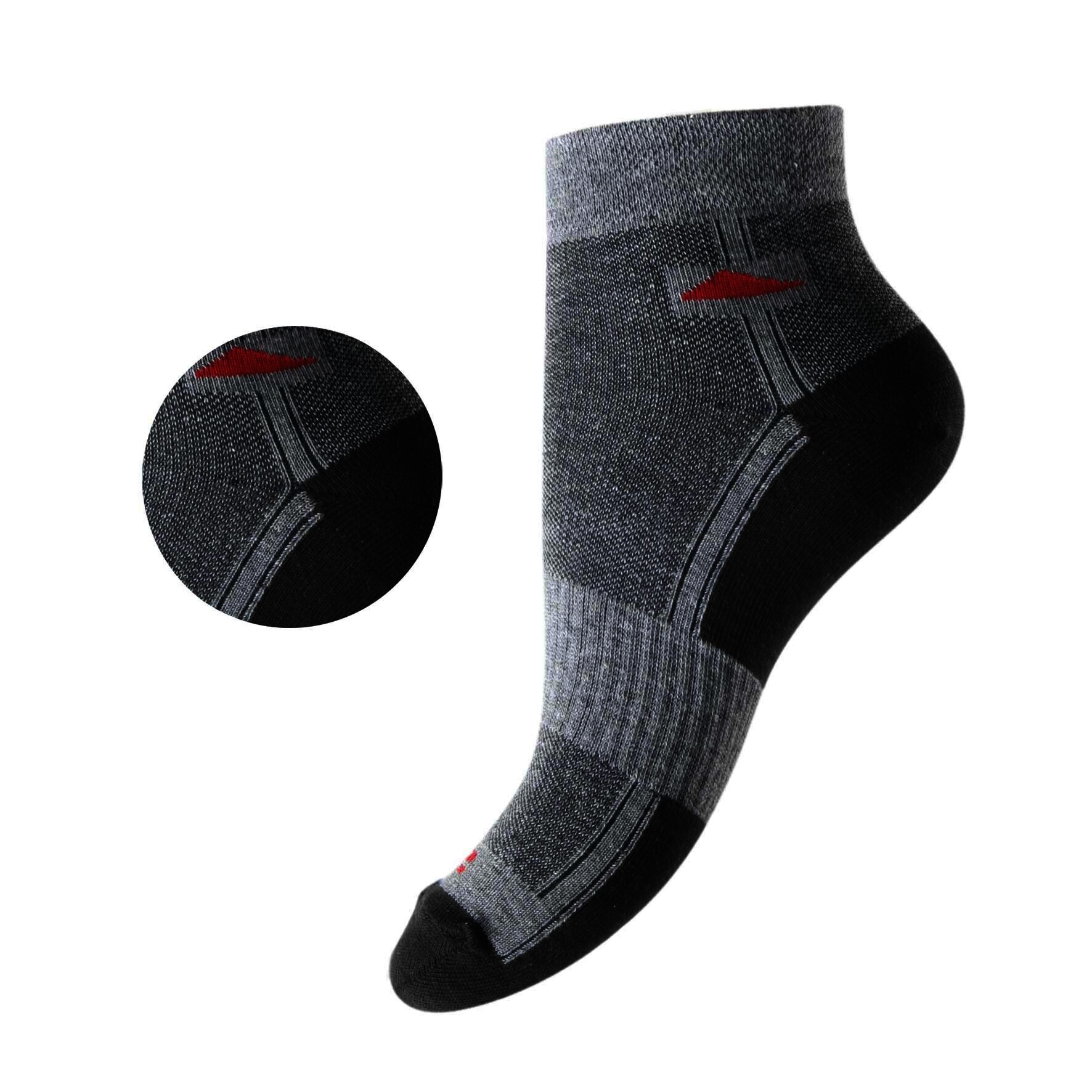 Herren Sneaker-Socken 72959 , Gr. 39/42 , Farbe Schwarz/Grau, 4 x 4er-Pack