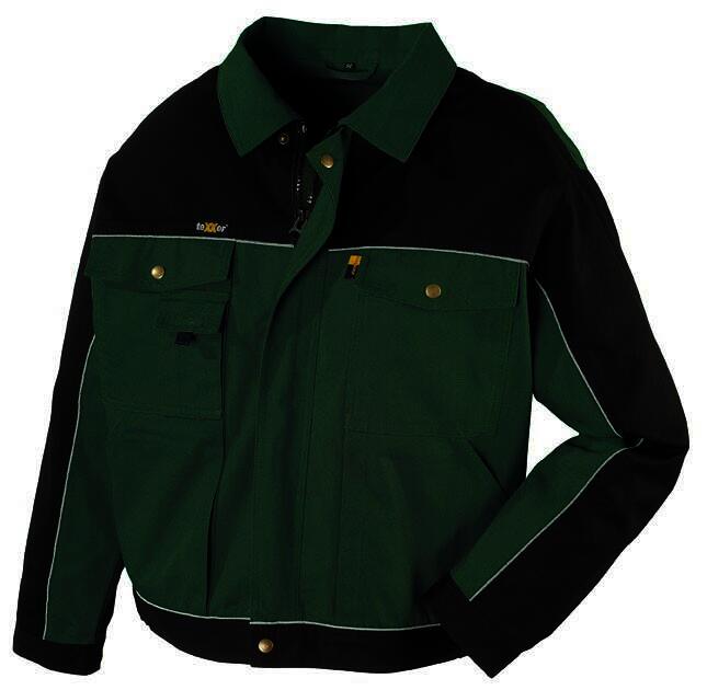 Canvas-Bundjacke (320 g/m²) „RIO” Farbe grün/schwarz