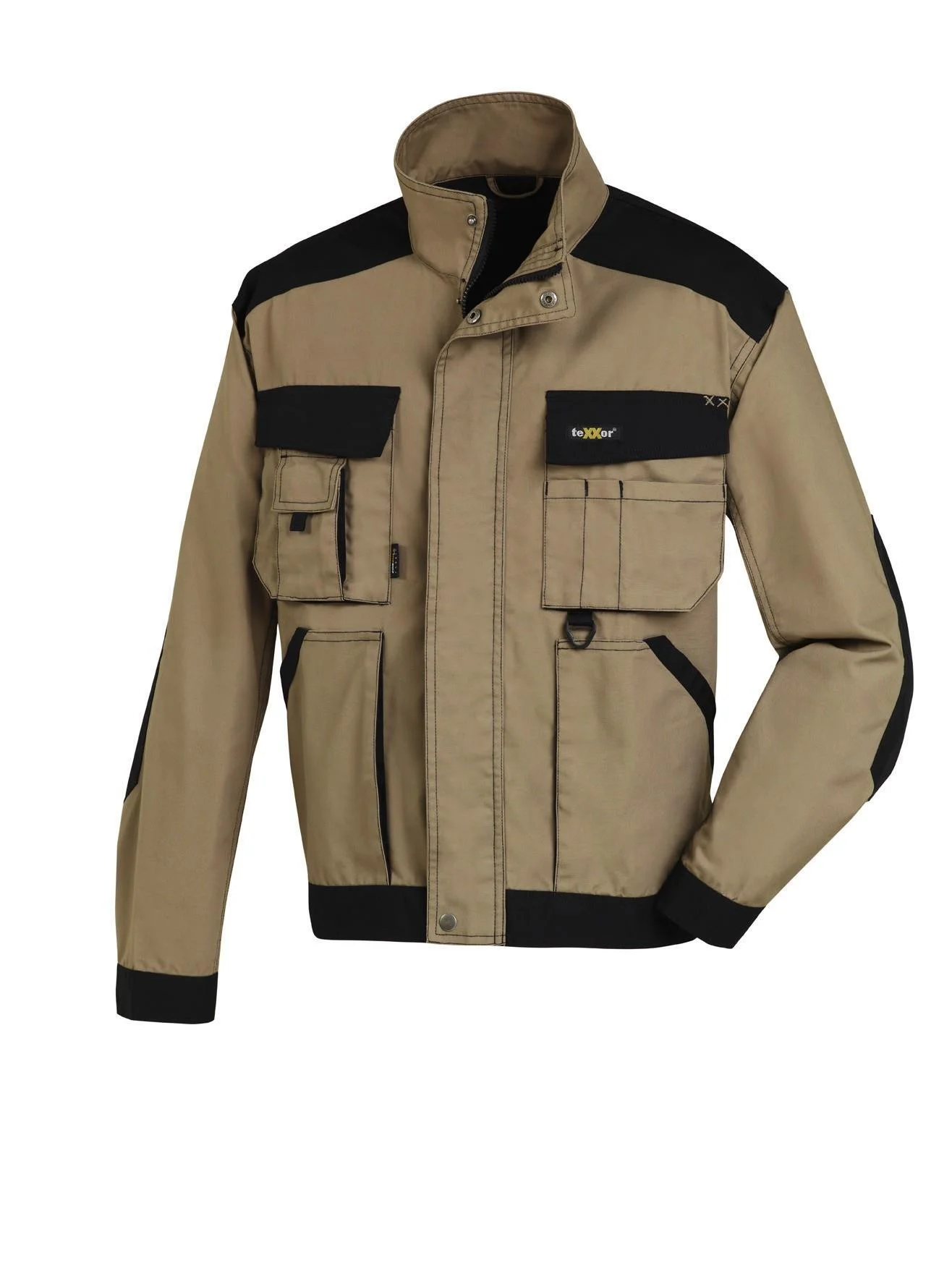 teXXor Canvas Bundjacke "Antigua" (270 g/m) khaki/schwarz