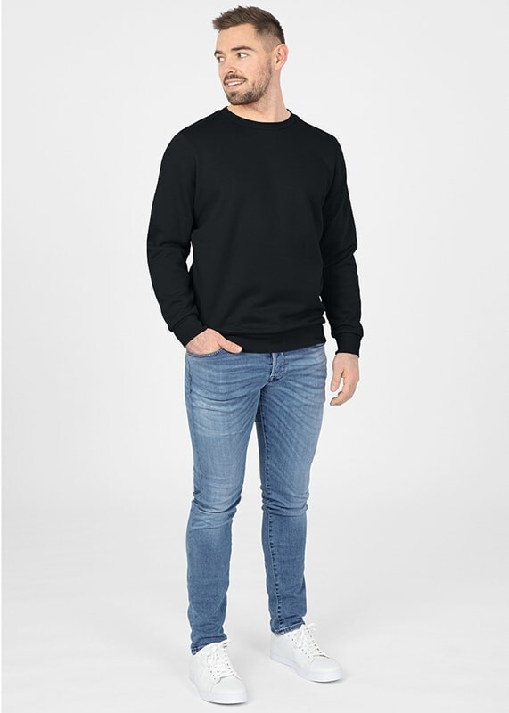 JAKO Sweat-Shirt Organic, schwarz, Gr.M