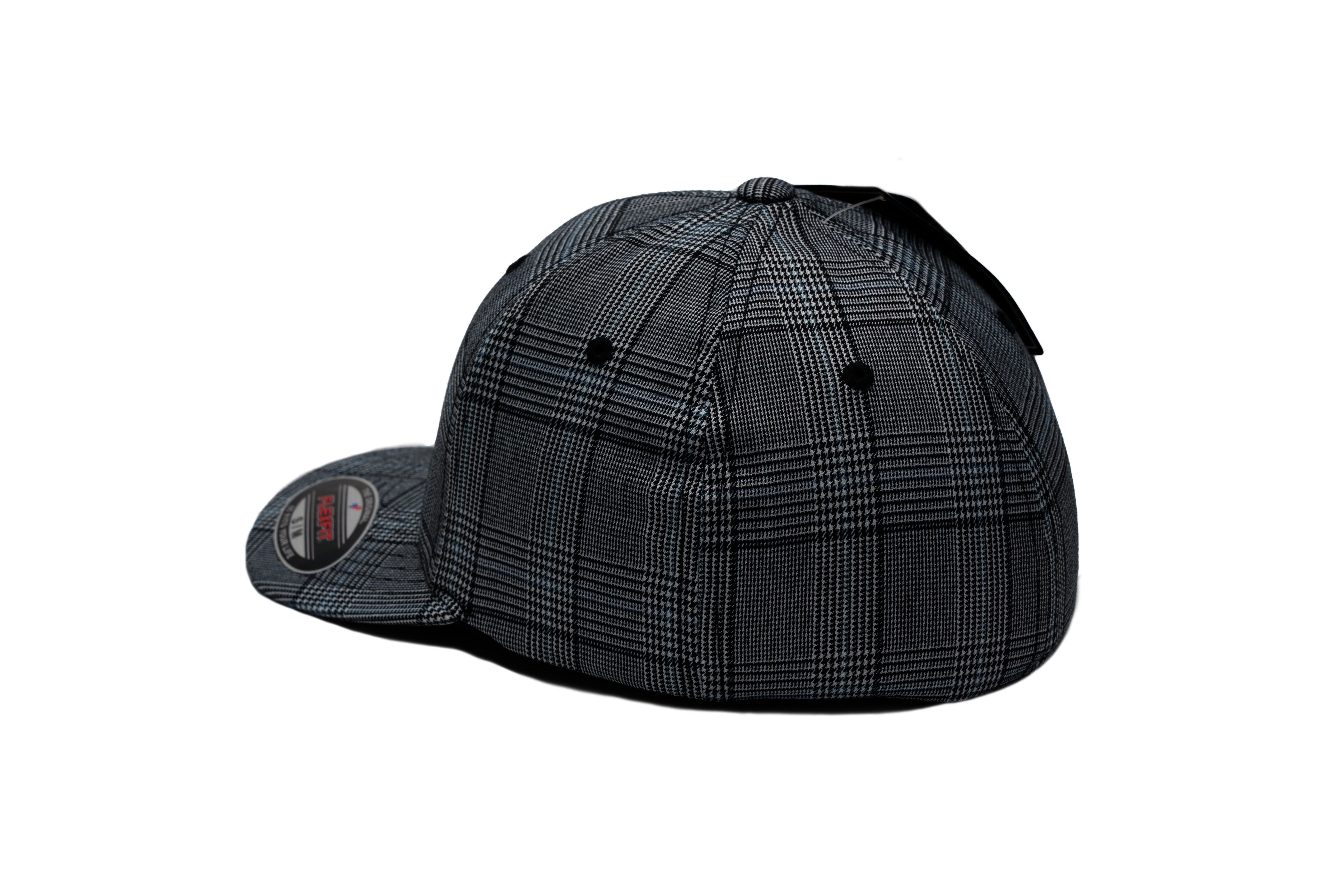 SOLLSO. Flexfit® Glen Check Cap, Braun-Khaki, Gr.L/XL