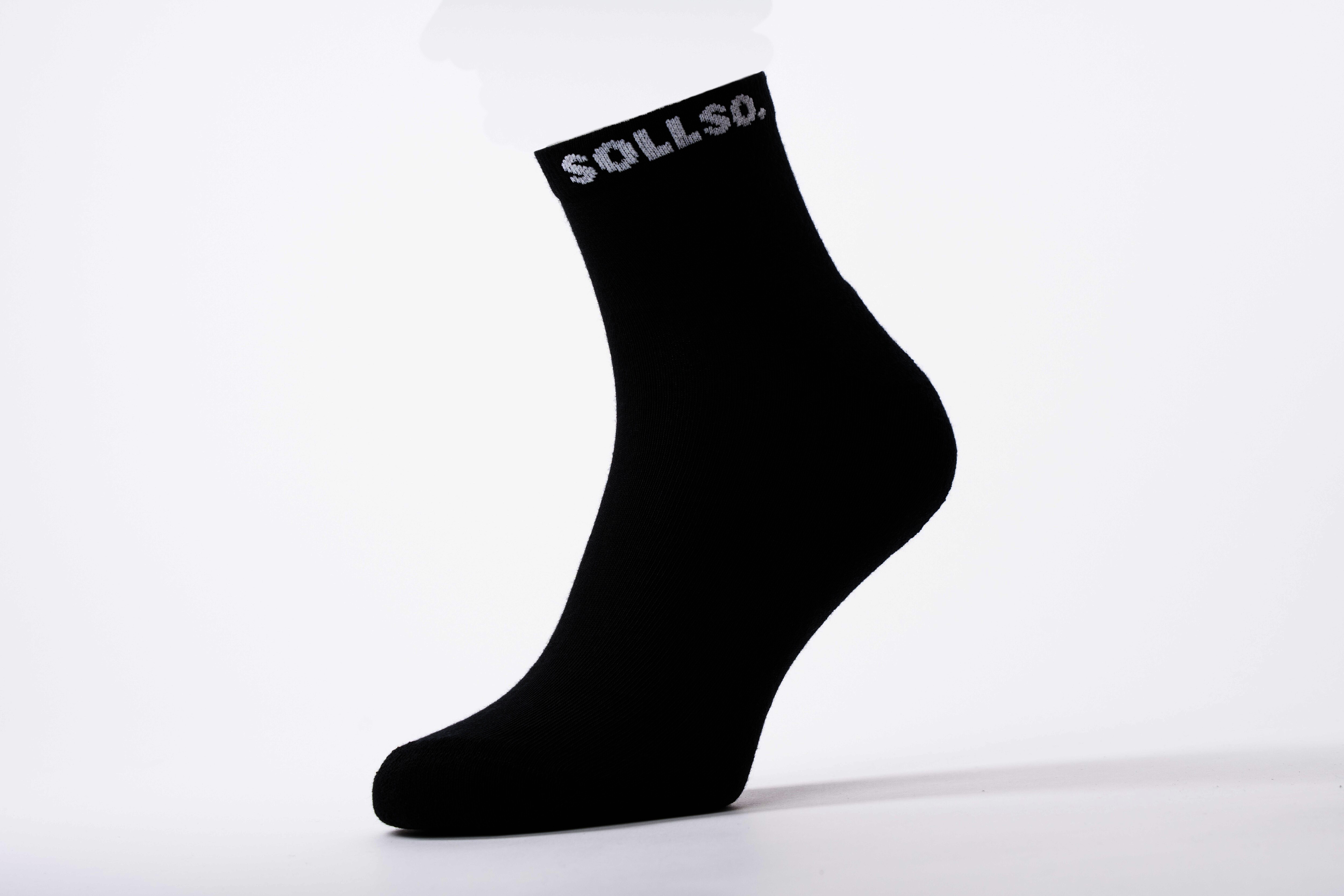 SOLLSO. Winter Herrensocke, Farbe Schwarz, Größe 39-42, 5 Paar