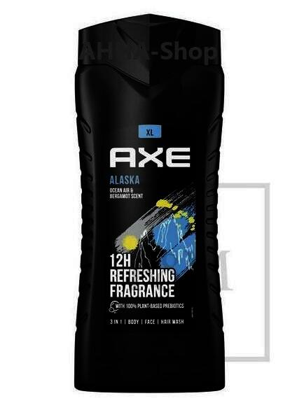 4er-Pack AXE 3 in 1 Duschgel Alaska, 4x250ml