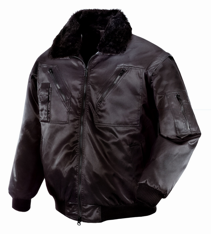 teXXor Piloten Oslo Arbeitsjacke mit abnehmbaren Ärmeln schwarz, 4176