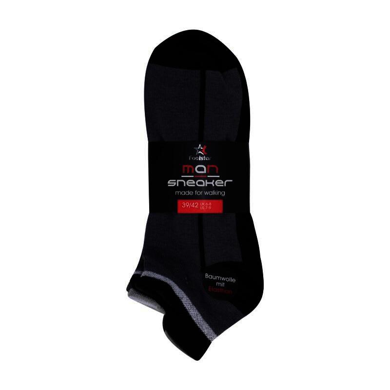 Herren Sneaker-Socken 72180 , Gr. 43/46, farbig gem., 4 x 4er-Pack