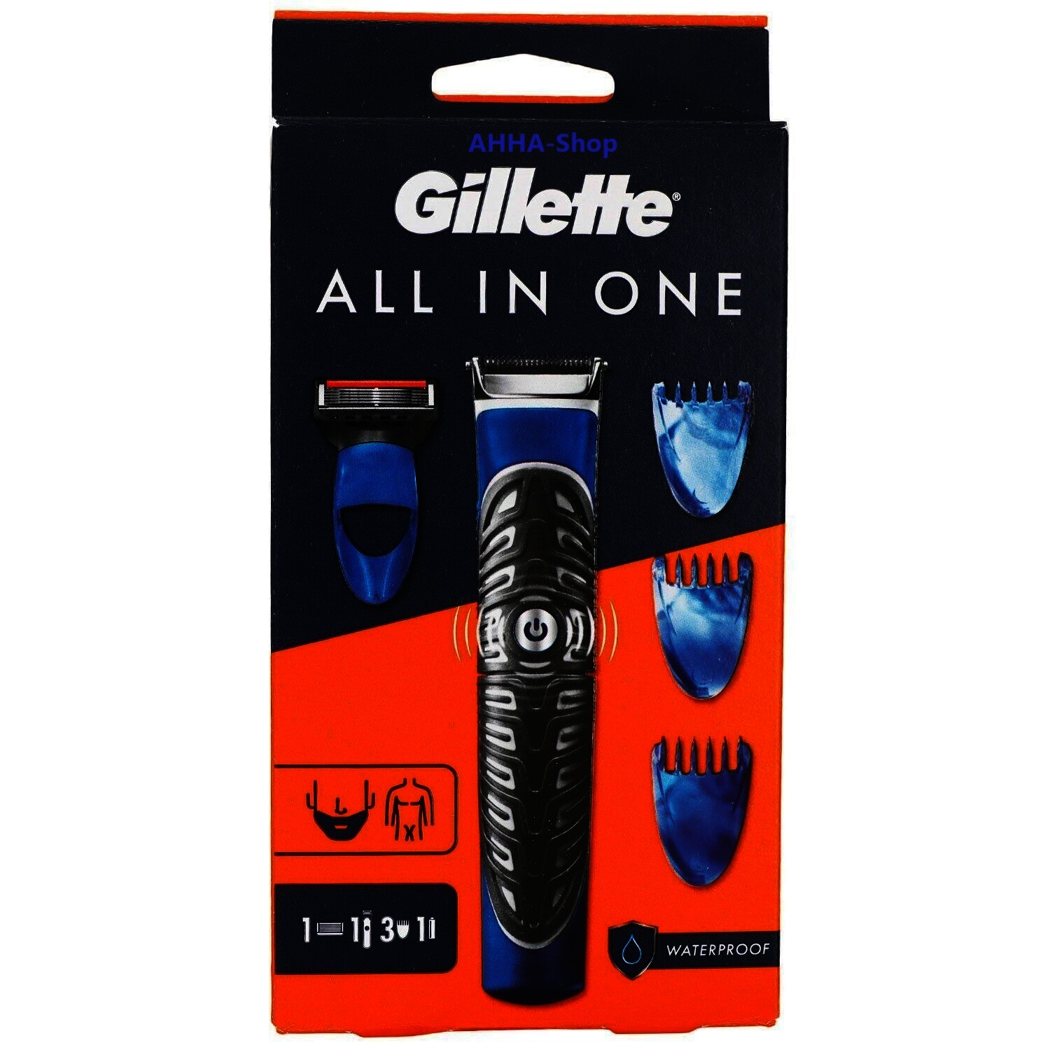 Gillette ProGlide All-in-One-Styler – Rasierer, Trimmer, Batteriebetrieben
