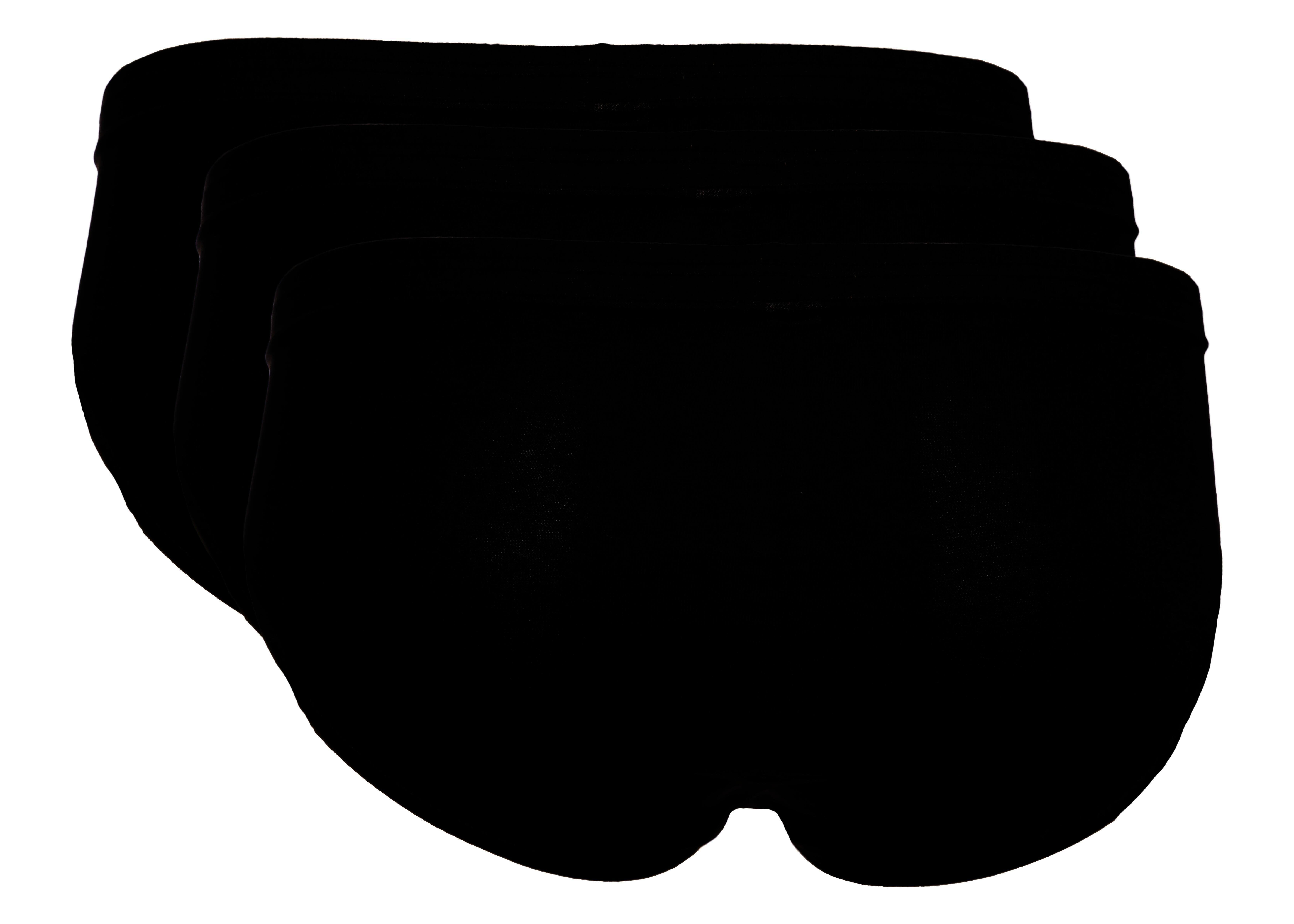 The BAKIS Herren Sportslip, 3er Pack, schwarz, Größe 9