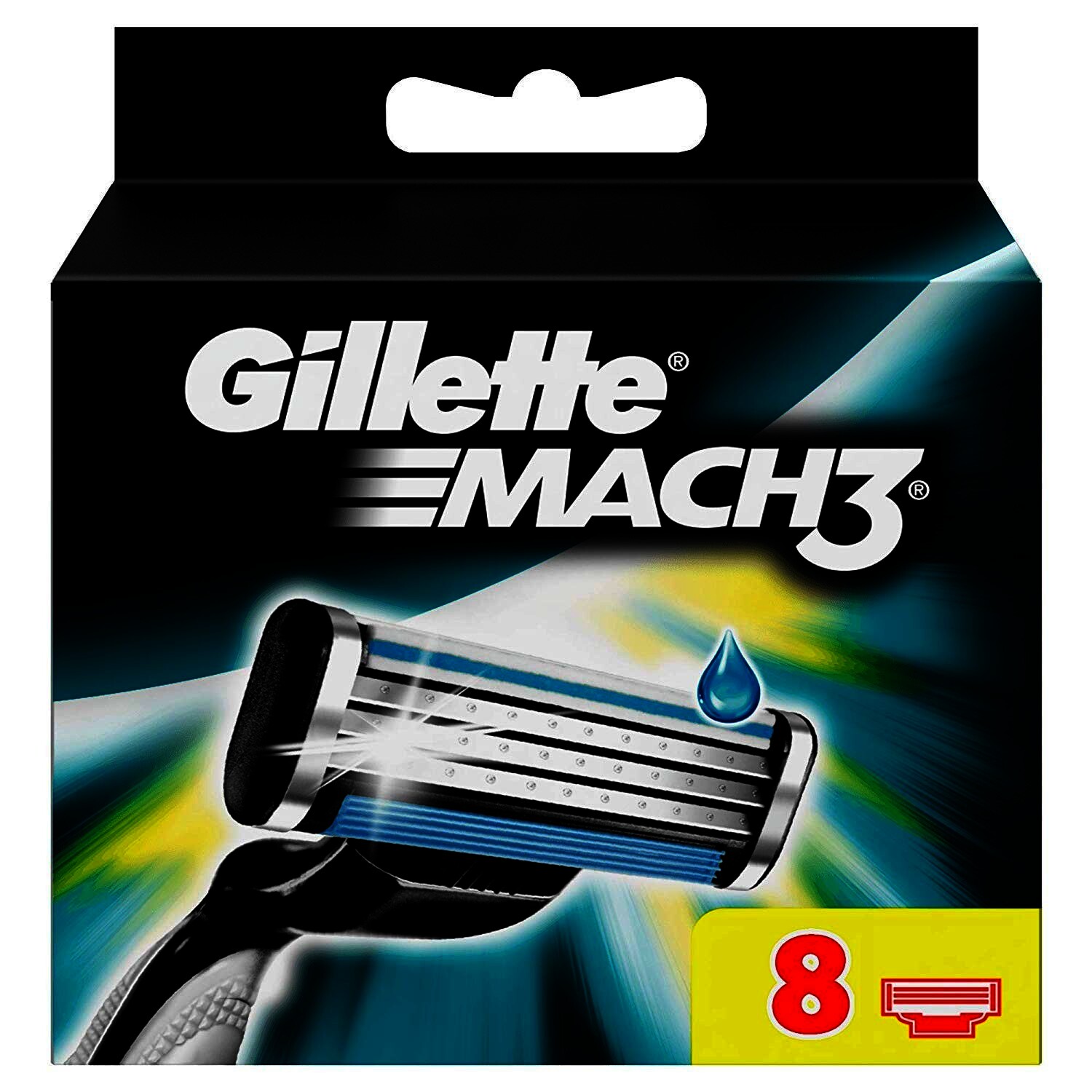 Gillette Mach3 Rasierklingen, 8 Stück/Pack