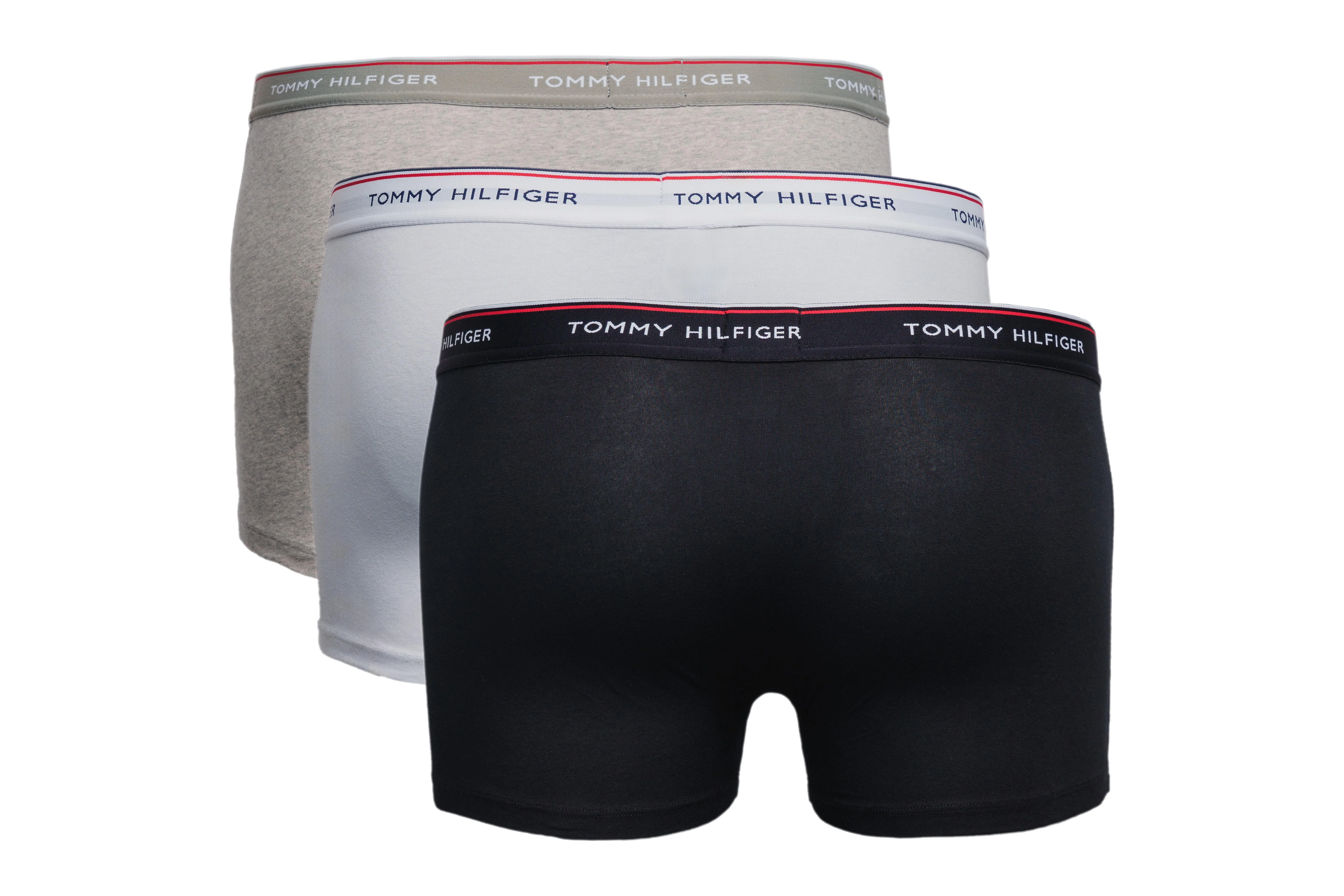 TOMMY HILFIGER 3er-Pack Boxershorts, Farbe schwarz, weiß, grau, Größe M