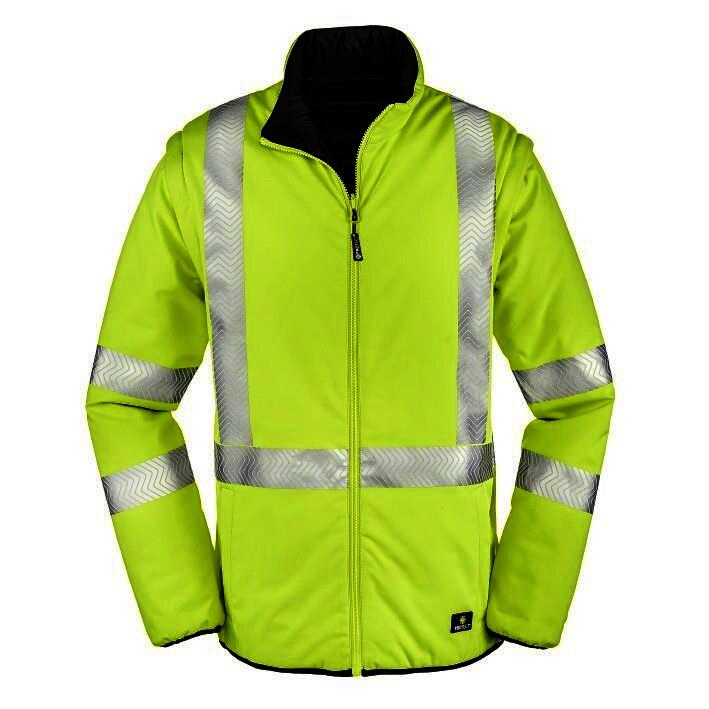 Warnschutz-Wendejacke RENO, leuchtgelb, Gr.4XL