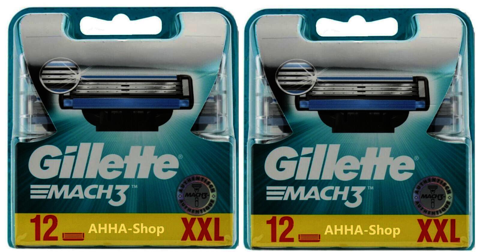 Gillette Mach3 Rasierklingen, 24 Stück/Pack