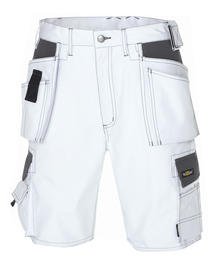 teXXor Canvas Shorts "Bermuda", kurze Berufshose, weiß / grau, Gr.56 teXXor Canvas Shorts "Bermuda", kurze Berufshose, weiß / grau, Gr.56