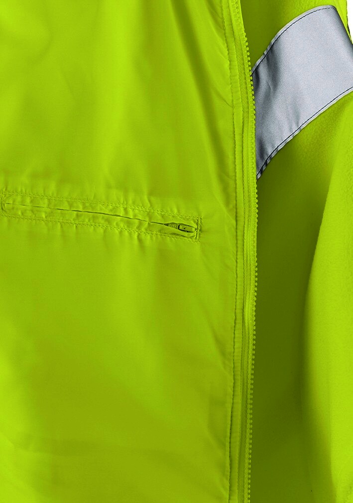 Fleece-Jacke SEATTLE, leuchtgelb, Gr.L