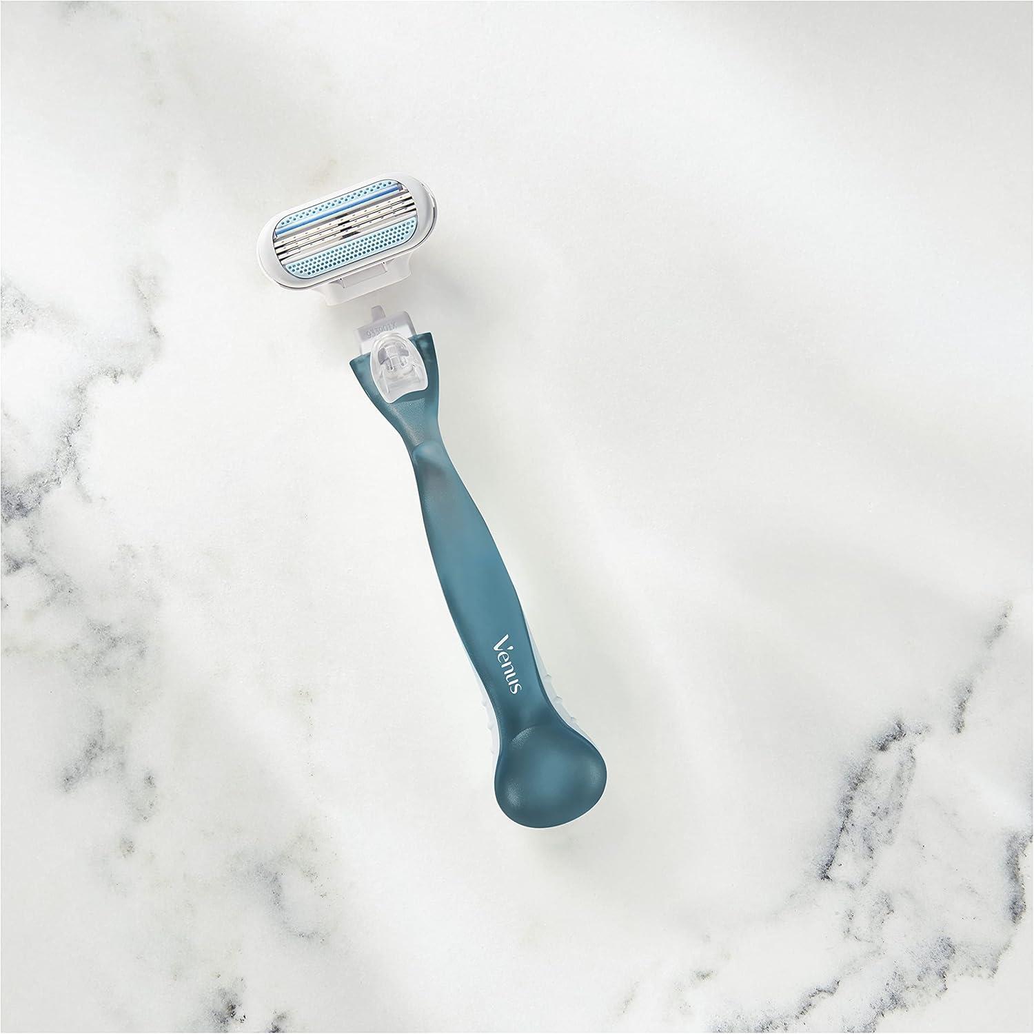 Gillette-Venus Smooth Rasierer für Damen, 3-fach Klinge, mit 2 Klingen
