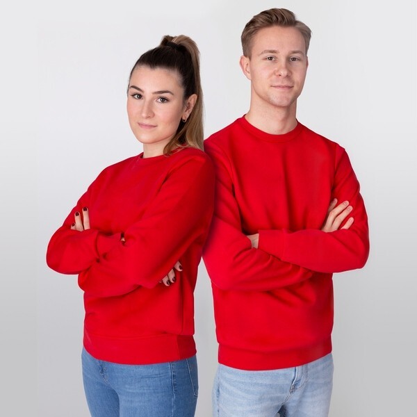 JAKO Sweat-Shirt Organic, rot, Gr.XL