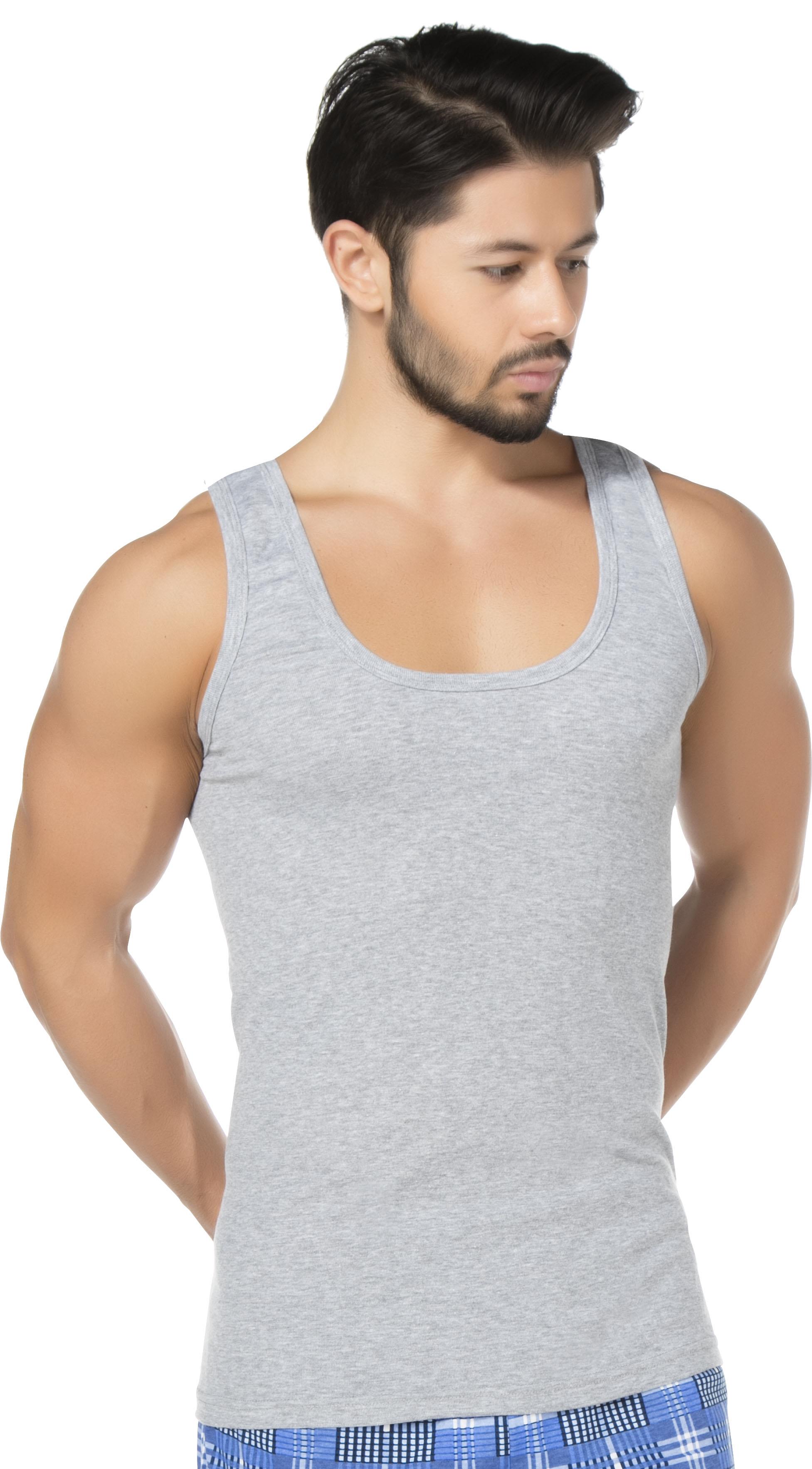 Herren Unterhemd 430, Grau Melliert, Feinripp,  6x2er-Pack , Gr.5 Herren Unterhemd 430, Grau Melliert, Feinripp,  6x2er-Pack , Gr.5