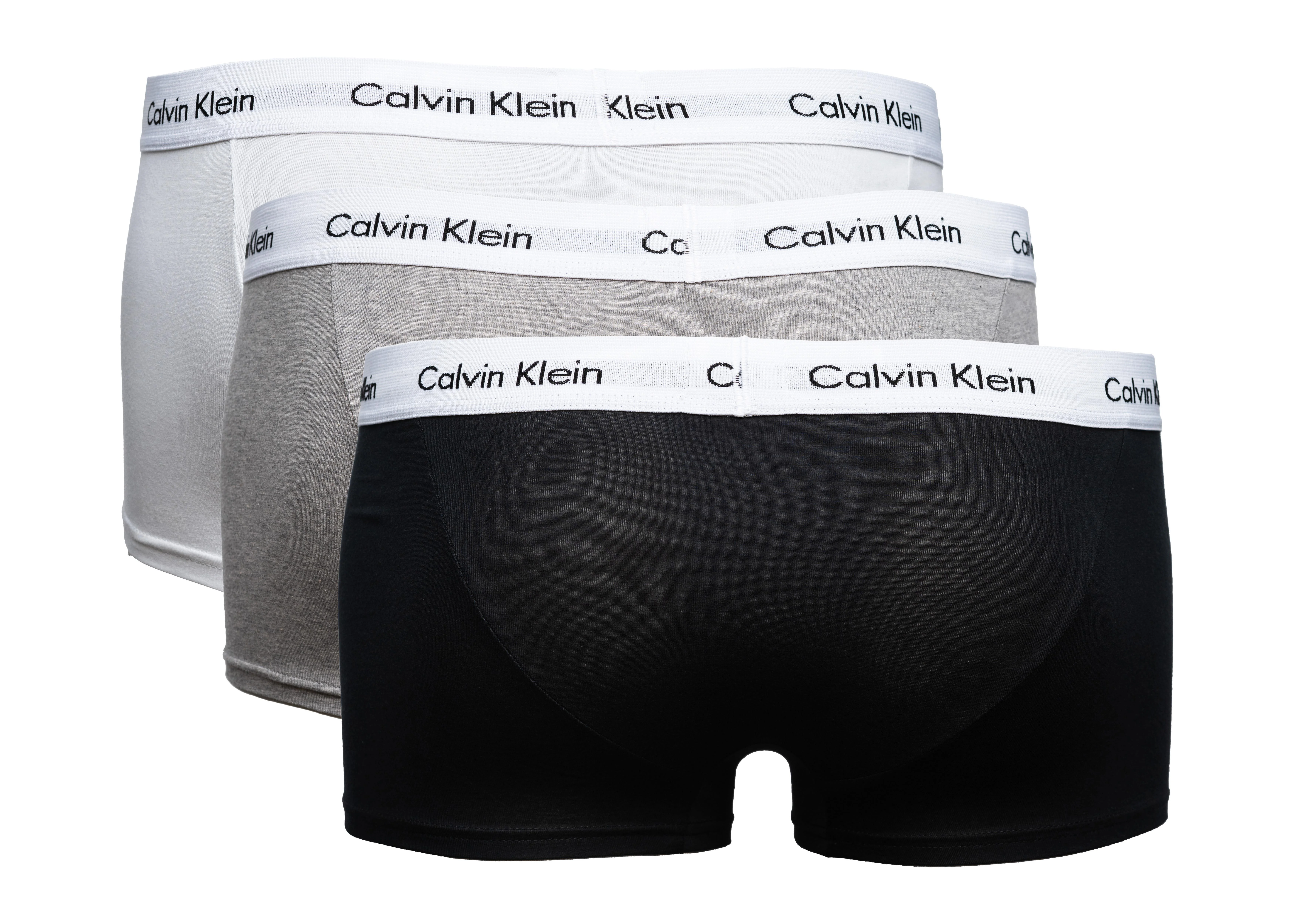 CALVIN KLEIN Boxershorts 3er-Pack  schwarz/weiß/grau, Größe XL