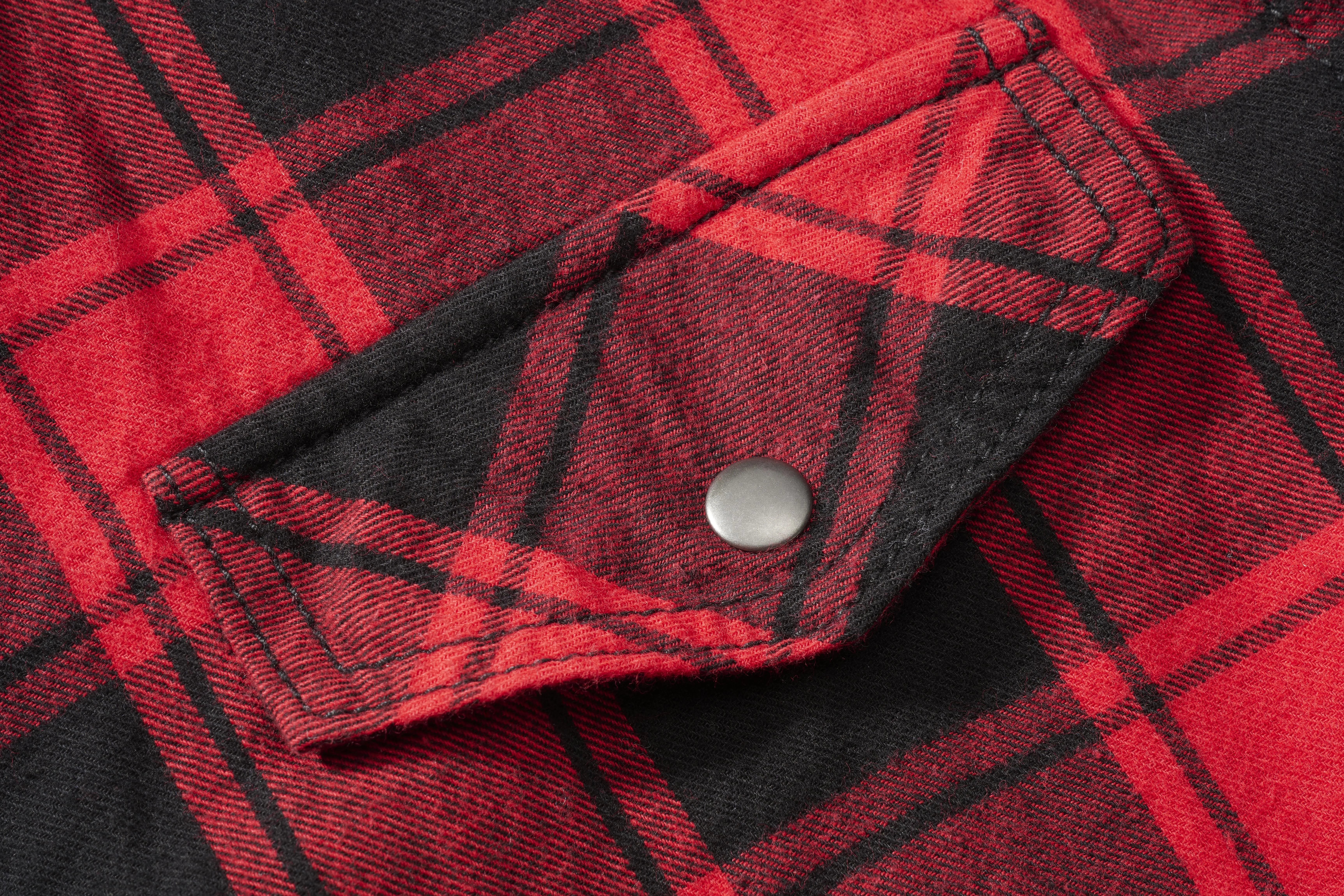 Brandit Checkshirt, Farbe rot/schwarz, Größe M