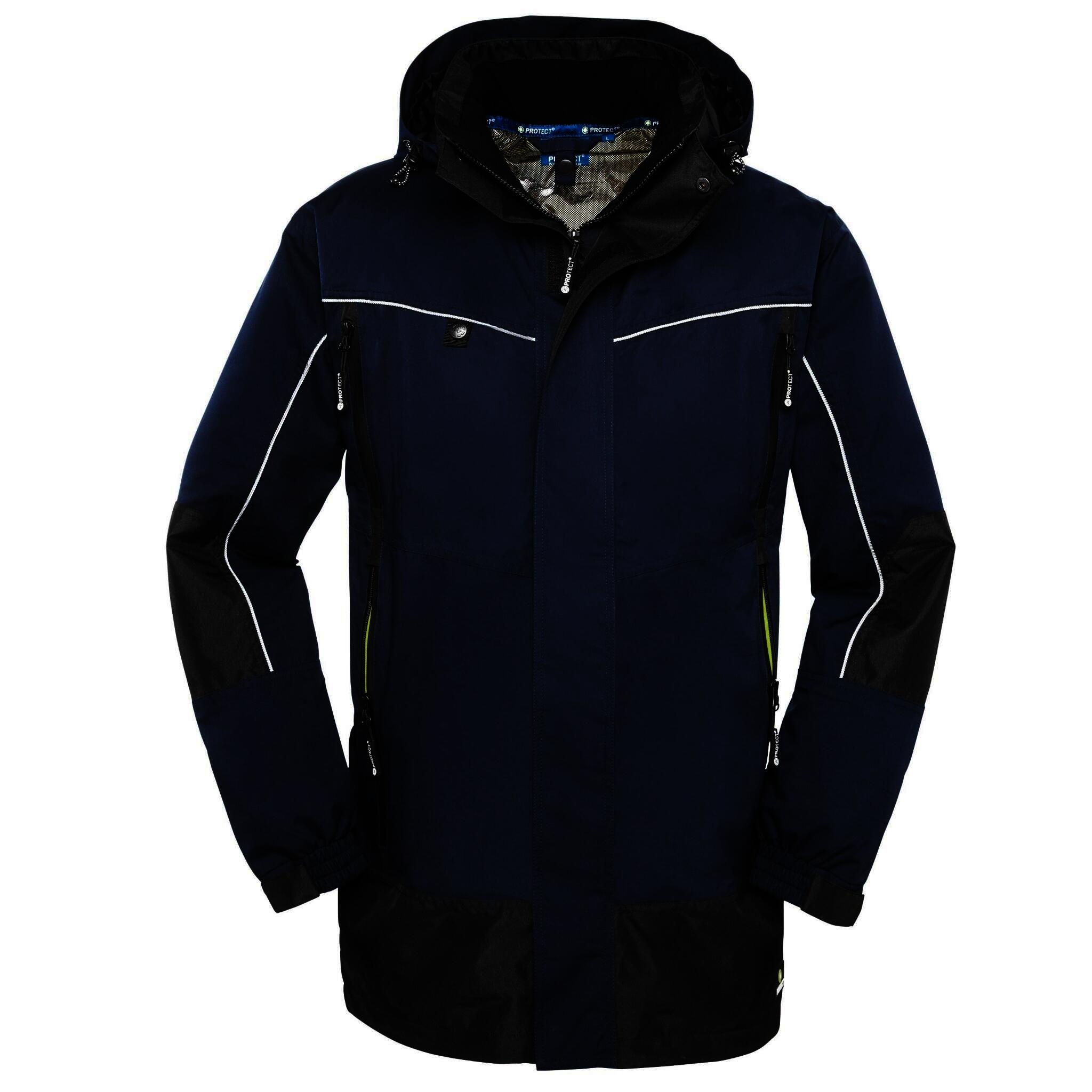 Wetterschutz-Jacke PHILLY blau/schwarz, Gr.3XL