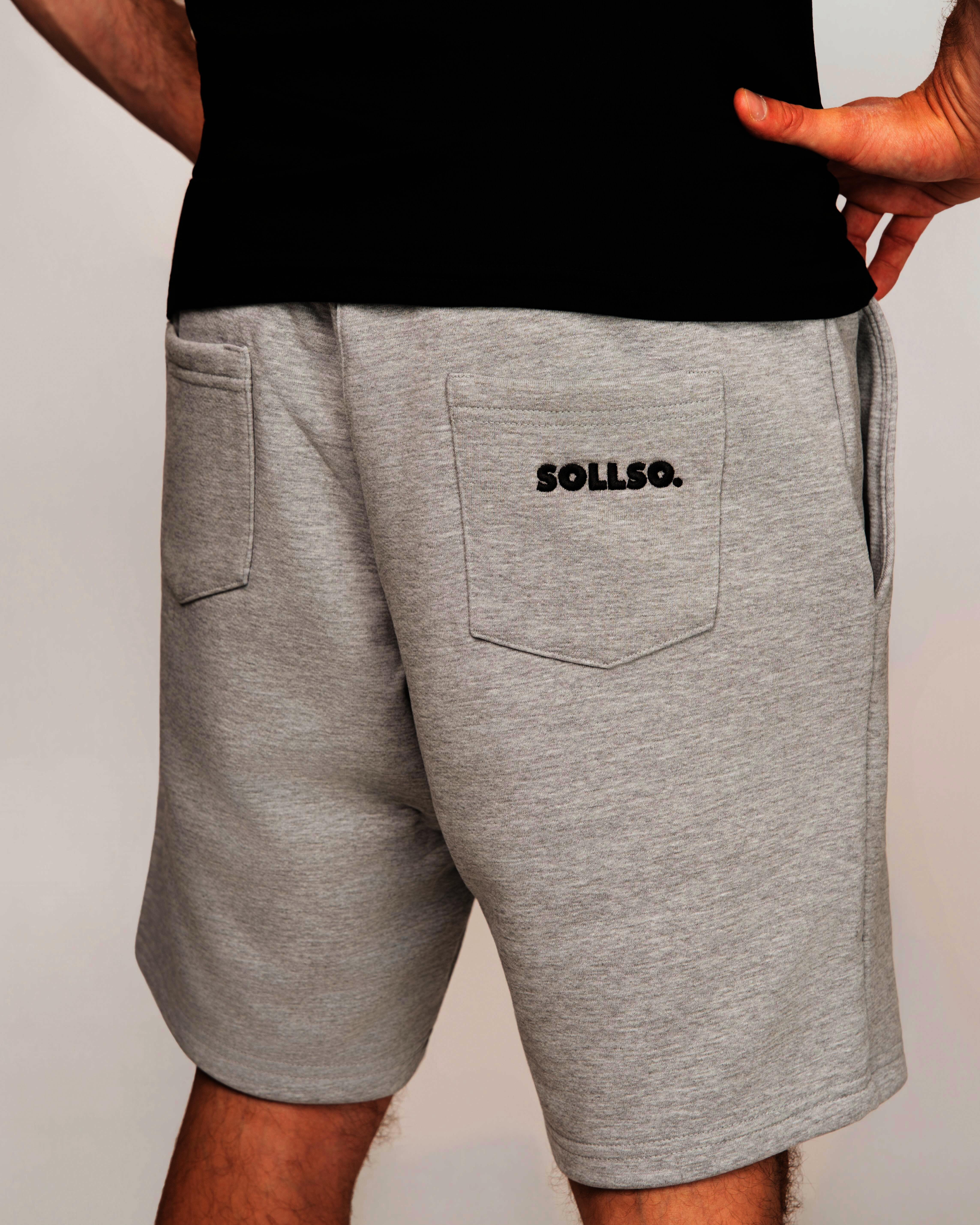 Sweatshorts „SOLLSO.“, Grau Melliert, Gr.L
