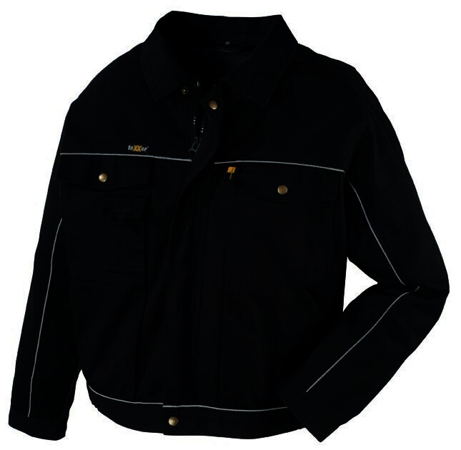 Canvas-Bundjacke (320 g/m²) „RIO” Farbe schwarz/schwarz Größe XS