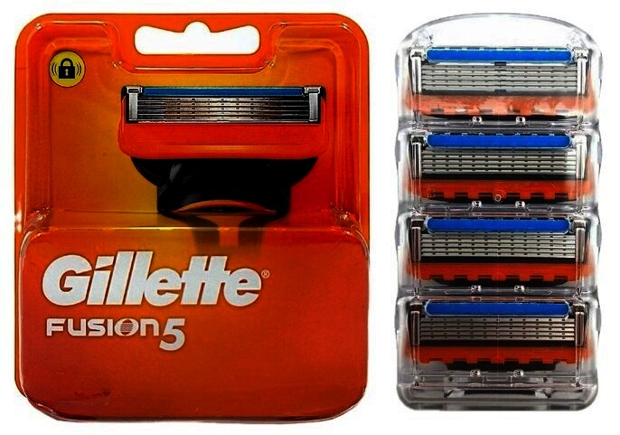 Gillette Fusion 5 Rasierklingen, 4 Stück/Pack im Blister ohne OVP
