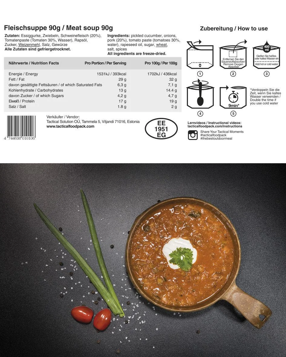 Tactical Foodpack® "Fleischsuppe"