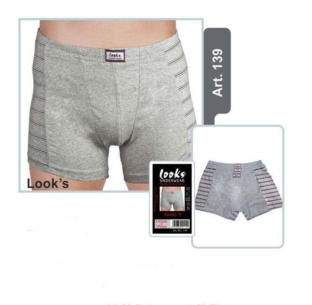 Herren Boxershort Graumelange 2er Pack, Gr. 9 Herren Boxershort Graumelange 2er Pack, Gr. 9