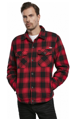 Brandit Lumberjacket rot/schwarz, Größe 5XL