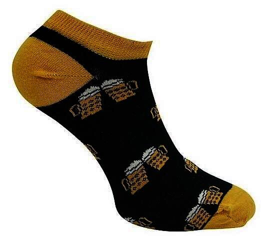 2 Paar „Socks4fun“ Sneaker-Socken mit Biermotiv, Gr. 42 - 47