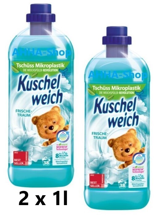 Kuschelweich Weichspüler "Frische-Traum". 2 x 1l Flasche