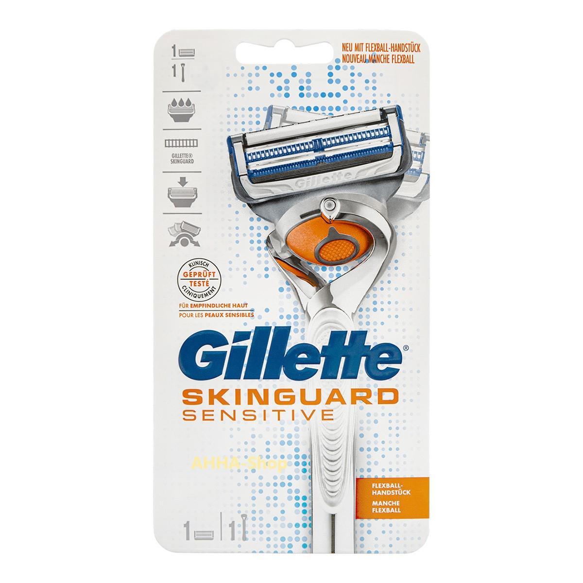 Gillette Skinguard Sensitive Flexball Rasierer + 1 Klinge