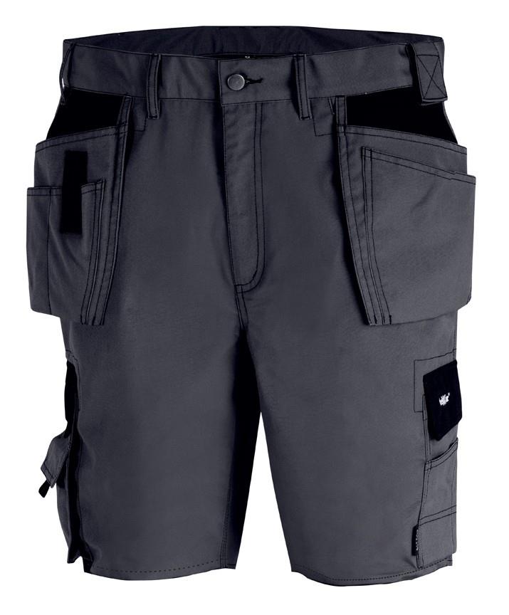 teXXor Canvas Shorts "Bermuda", kurze Arbeits / Berufshose, grau/schwarz, Gr.64
