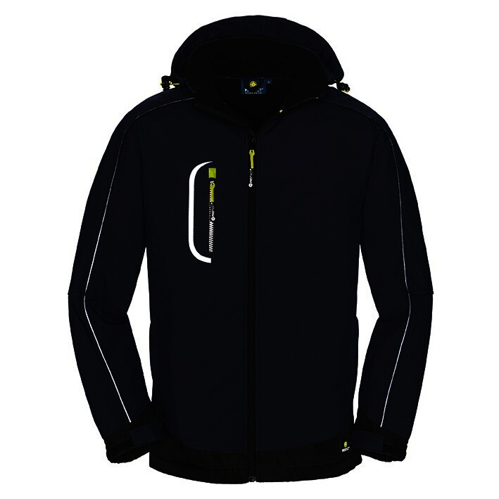 Softshell-Jacke MONTANA, blau/schwarz, Gr.XXL