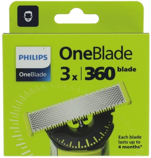 Philips OneBlade 360 Rasierklingen 3 Stück-Pack
