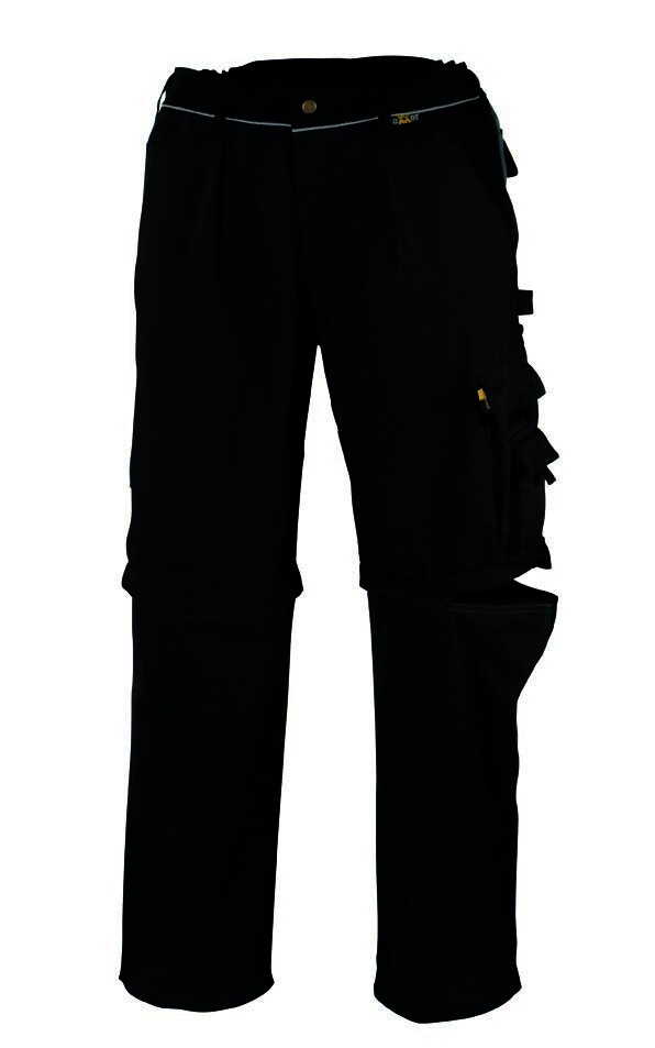 "2-in-1" Canvas-Bundhose (320 g/m²) „TOBAGO” Farbe schwarz/schwarz  Größe 102