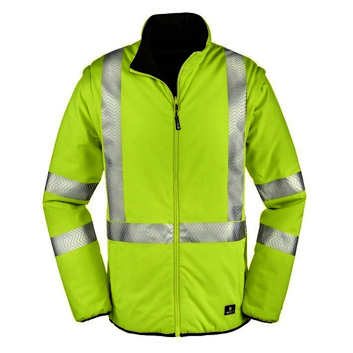 Warnschutz-Wendejacke RENO, leuchtgelb, Gr.XXL