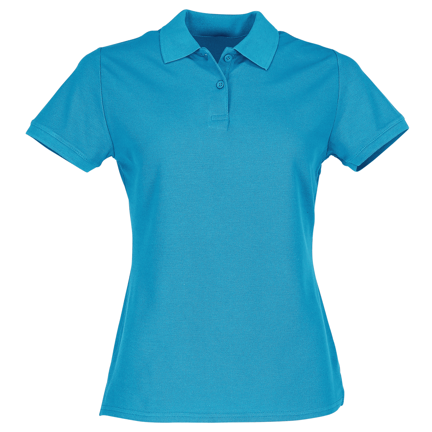 FOTL  Damen Premium-Poloshirt, 3er-Pack, azurblau, Gr.XS