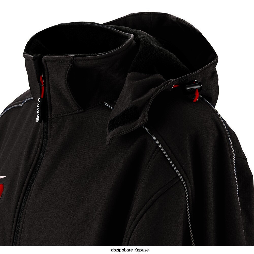 Softshell-Jacke MONTANA, grau/schwarz, Gr.XL
