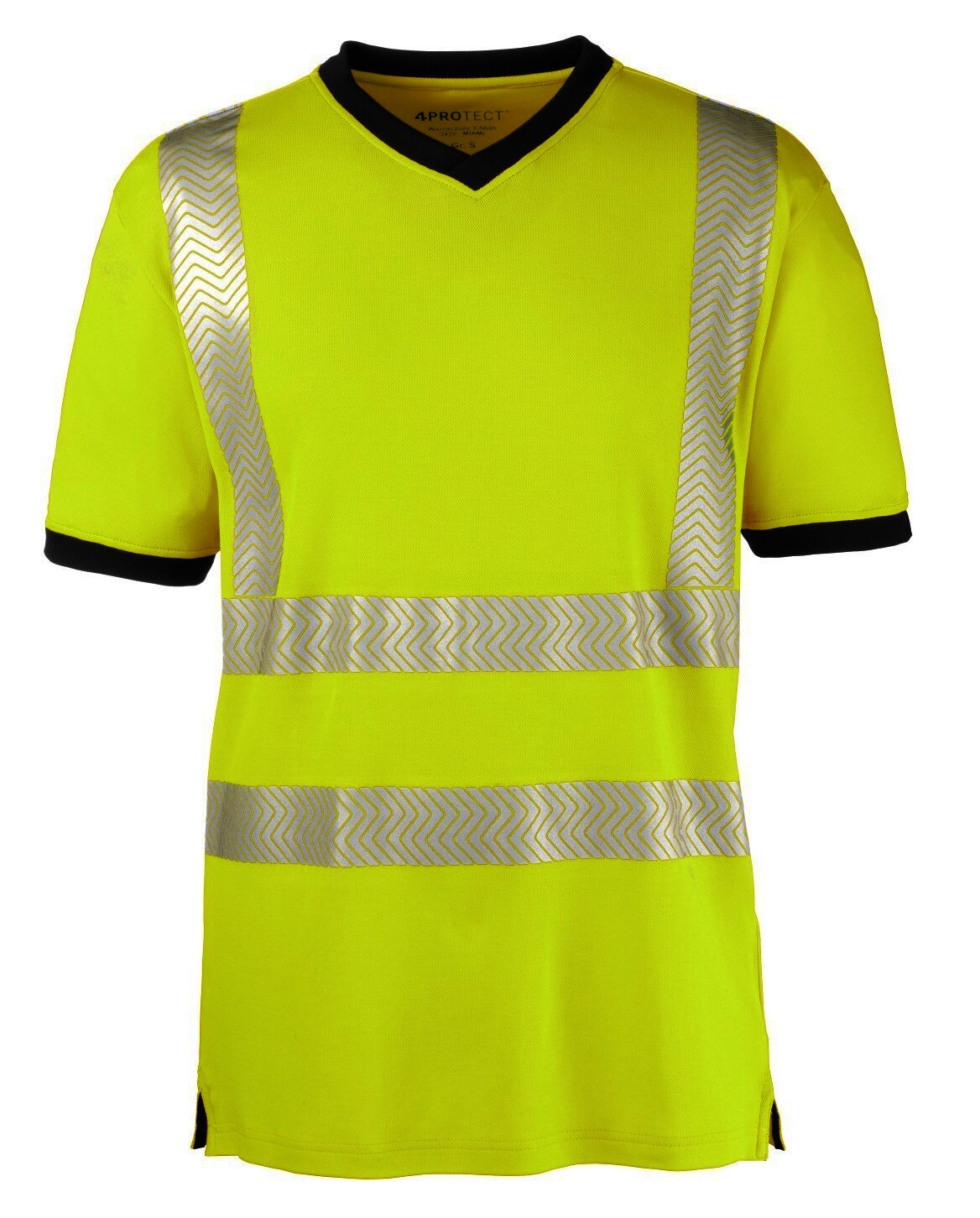 4PROTECT® Warnschutz T-Shirt mit UV-Schutz, leuchtgelb, Gr.6XL
