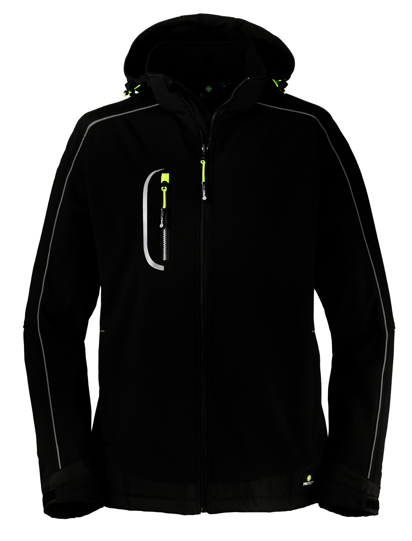 Softshell-Jacke MONTANA, schwarz, Gr.5XL