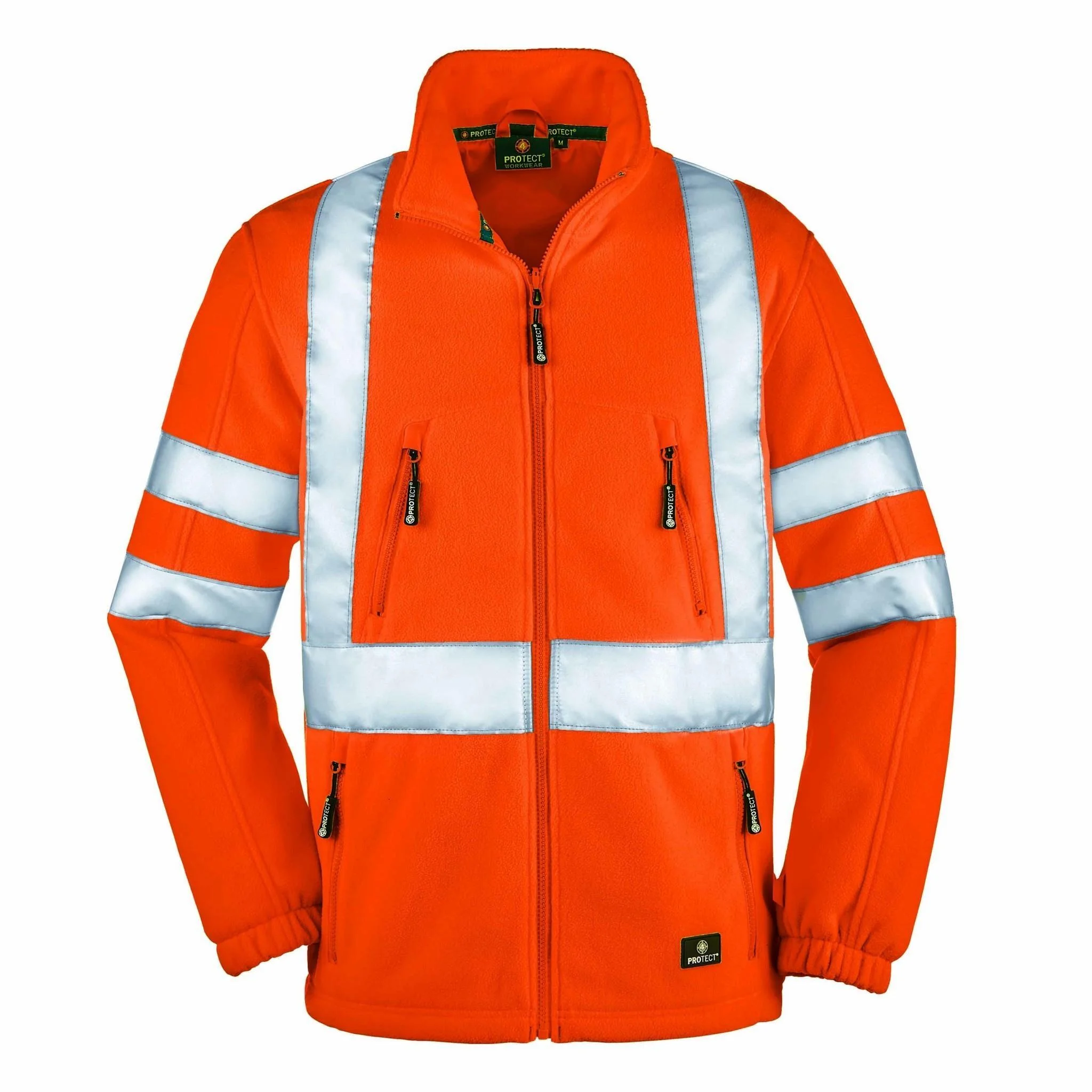 Fleece-Jacke SEATTLE, leuchtorange, Gr. 6XL